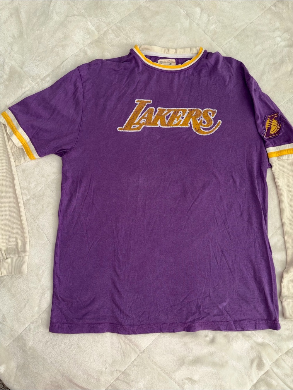 Vintage Streetwear Lakers Long Sleeve TShirt Mens XL